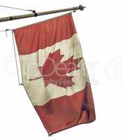 Vintage looking Canada flag