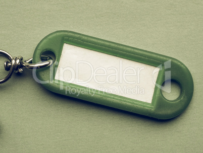 Vintage looking Green keyring