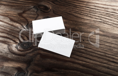 Blank business cards