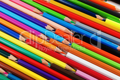 Bright colored pencils