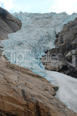 Briksdalsbreen (English: the Briksdal glacier)