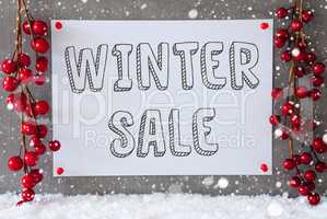 Label, Snowflakes, Christmas Decoration, Text Winter Sale