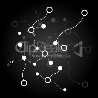 Social Network Graphic Concept. Molecule And Communication Background. Graphic Design Useful For Your Design
