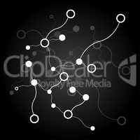 Social Network Graphic Concept. Molecule And Communication Background. Graphic Design Useful For Your Design