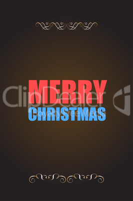 Merry Christmas. Holiday . Lettering Composition