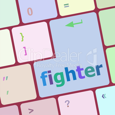 fighter button on computer pc keyboard key