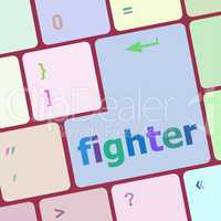 fighter button on computer pc keyboard key