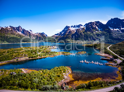 Beautiful Nature Norway aerial photography.