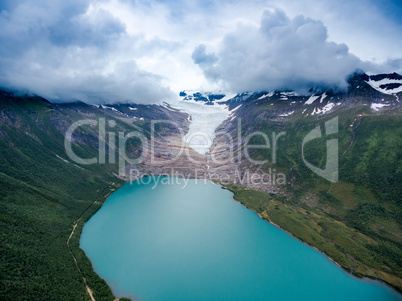 Svartisen Glacier in Norway.