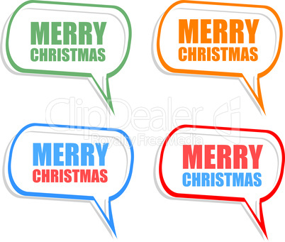 Merry Christmas - unique xmas design elements. Great design element for congratulation cards, banners and flyers.