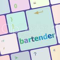 message bartender on enter key of keyboard