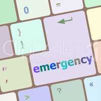 emergency word on keyboard key, notebook computer button