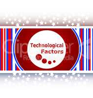 technological factors web button, icon