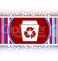 eco recycle bin icon