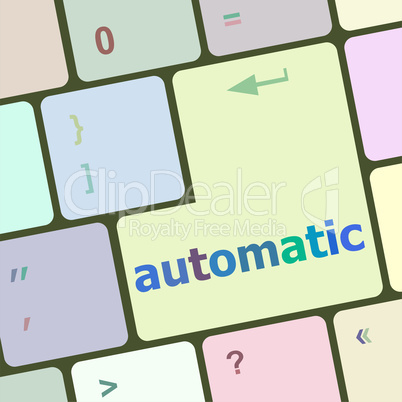 automatic button on computer keyboard key