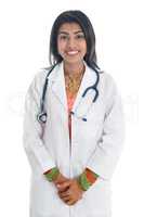 Indian female medical doctor.