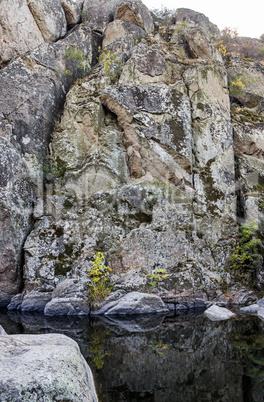 deep quarry and river