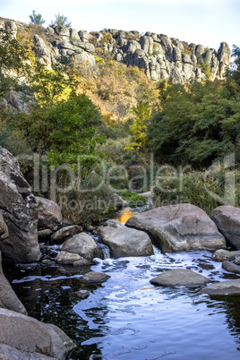 deep quarry and river