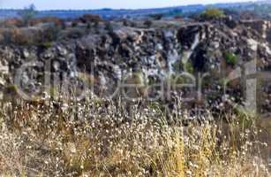 deep unused stone quarry