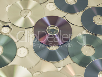 Vintage looking CD DVD DB Bluray disc