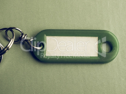 Vintage looking Green keyring