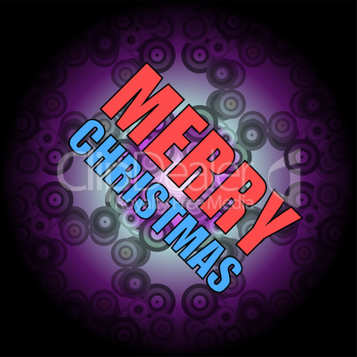 Beautiful text design of Merry Christmas on abstract background