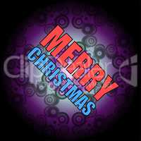 Beautiful text design of Merry Christmas on abstract background
