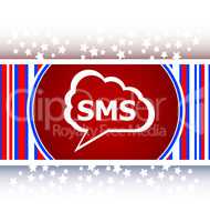 sms glossy web icon