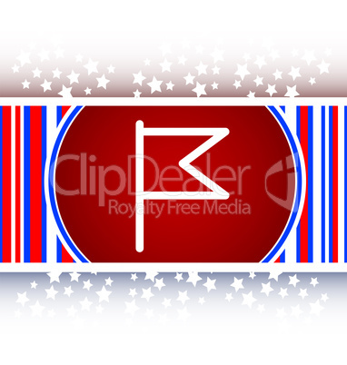 flag icon, web design element