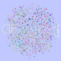 Social Network Graphic Concept. Abstract Background with Dots Array and Lines. Geometric Modern Technology Concept. Connection Structure.