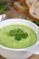 Pea soup puree