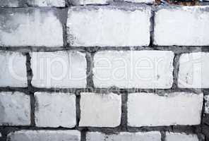 white bricks wall
