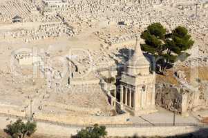 Kidron Valley and the Mount of Olives in Israel