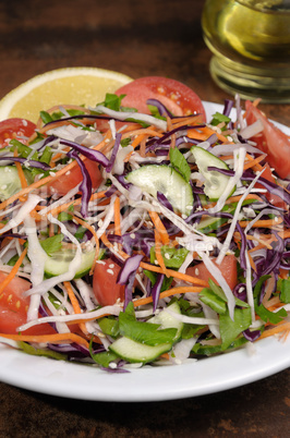 Salad of chopped cabbage