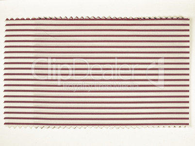 Vintage looking Red Striped fabric sample