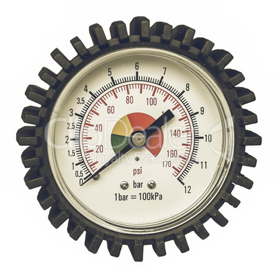 Vintage looking Manometer instrument