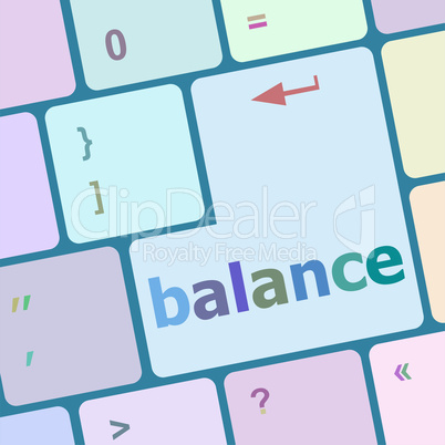balance computer keyboard key button