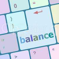 balance computer keyboard key button