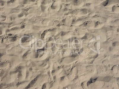 Sand on the beach