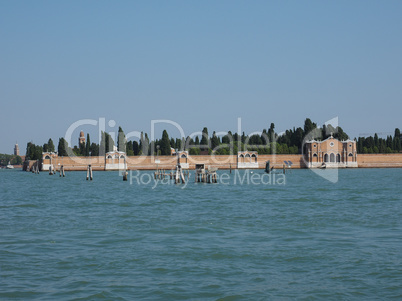 San Michele cemetery island in Venice