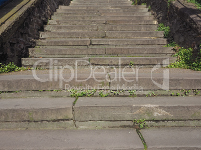Stone stairway steps
