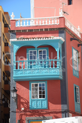 Balkon an einem Haus in Santa Cruz de La Palma