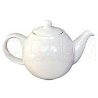 Tea pot isolated over white