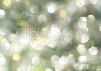 green and white bokeh lights defocused