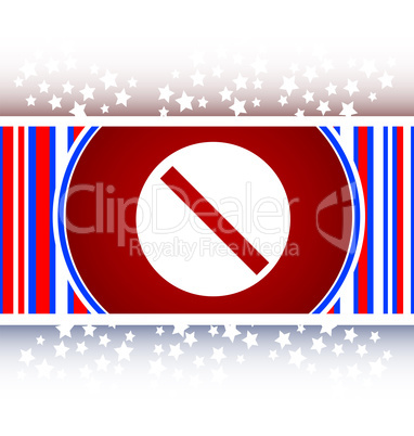 not allowed sign web icon, button