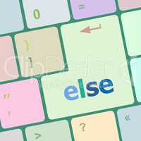 else button on computer pc keyboard key