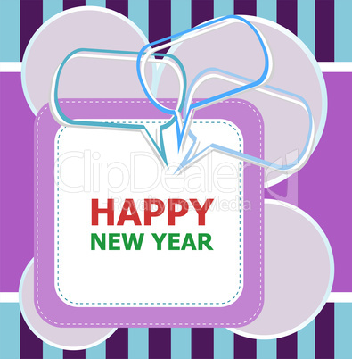 Happy New Year xmas design elements. Great design element for congratulation cards, banners and flyers.