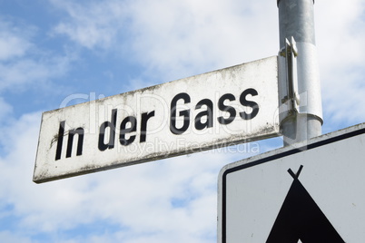 Straßenschild