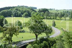 Straße im Westerwald