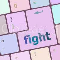 fight button on computer pc keyboard key